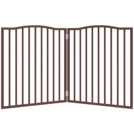 Barrière pour chien pliable 2 panneaux 160 cm bois de peuplier vidaXL