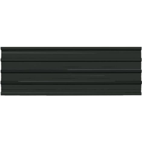 Panneaux de toiture 12 pcs Acier galvanisé Anthracite  vidaXL