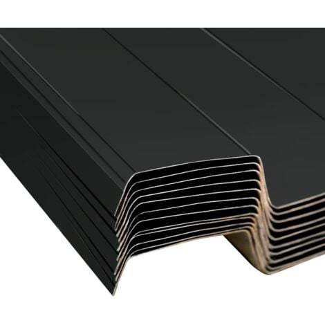 Panneaux de toiture 12 pcs Acier galvanisé Anthracite  vidaXL