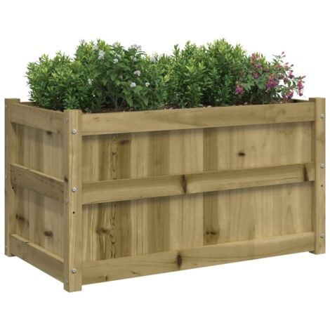 Jardinières 2 pcs bois de pin imprégné vidaXL