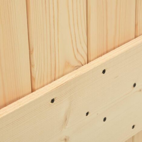 Porte 80x210 cm Bois de pin massif vidaXL
