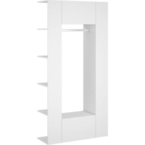 Armoires de couloir 2 pcs blanc Bois d'ingénierie vidaXL