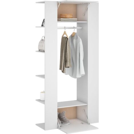 Armoires de couloir 2 pcs blanc Bois d'ingénierie vidaXL