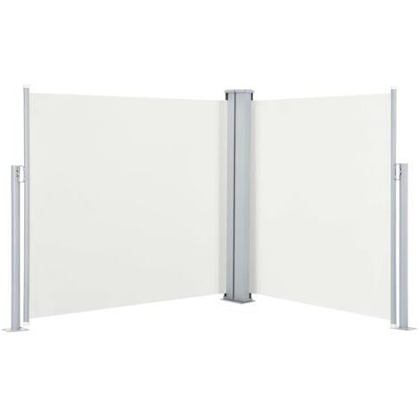 Auvent latéral rétractable Crème 120 x 600 cm vidaXL
