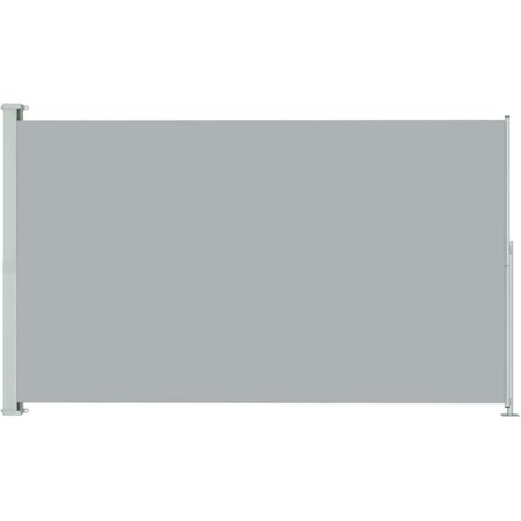 Auvent latéral rétractable de patio 180x300 cm Gris vidaXL