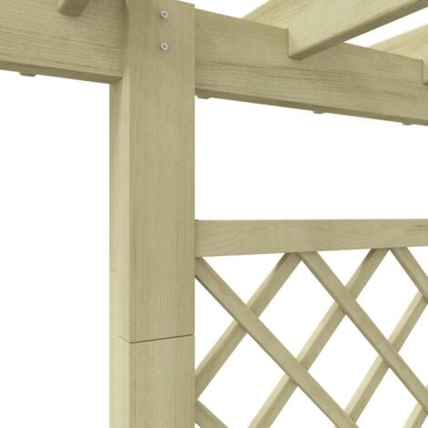 Jardinière pergola 162 x 56 x 204 cm Bois vidaXL