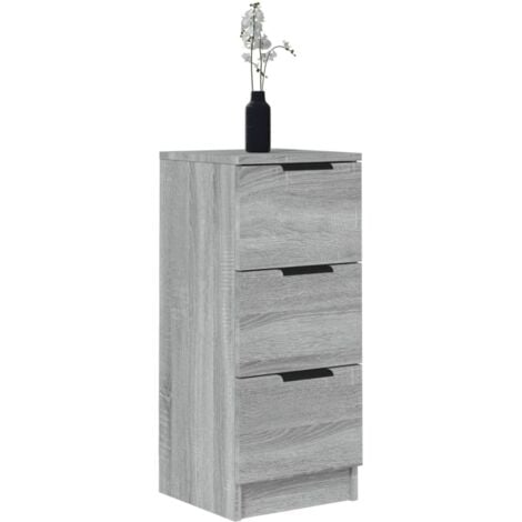 Buffet Sonoma gris 30x30x70 cm Bois d'ingénierie vidaXL