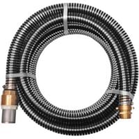 Tuyau d'aspiration avec raccords en laiton 7 m 25 mm Noir vidaXL