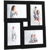 Collage de cadres photo pour photo de 4x (10x15 cm) Noir MDF vidaXL