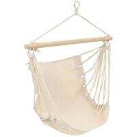 Hamac couleur crème 185 x 125 cm vidaXL