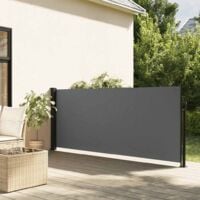 Auvent latéral rétractable anthracite 140x500 cm vidaXL