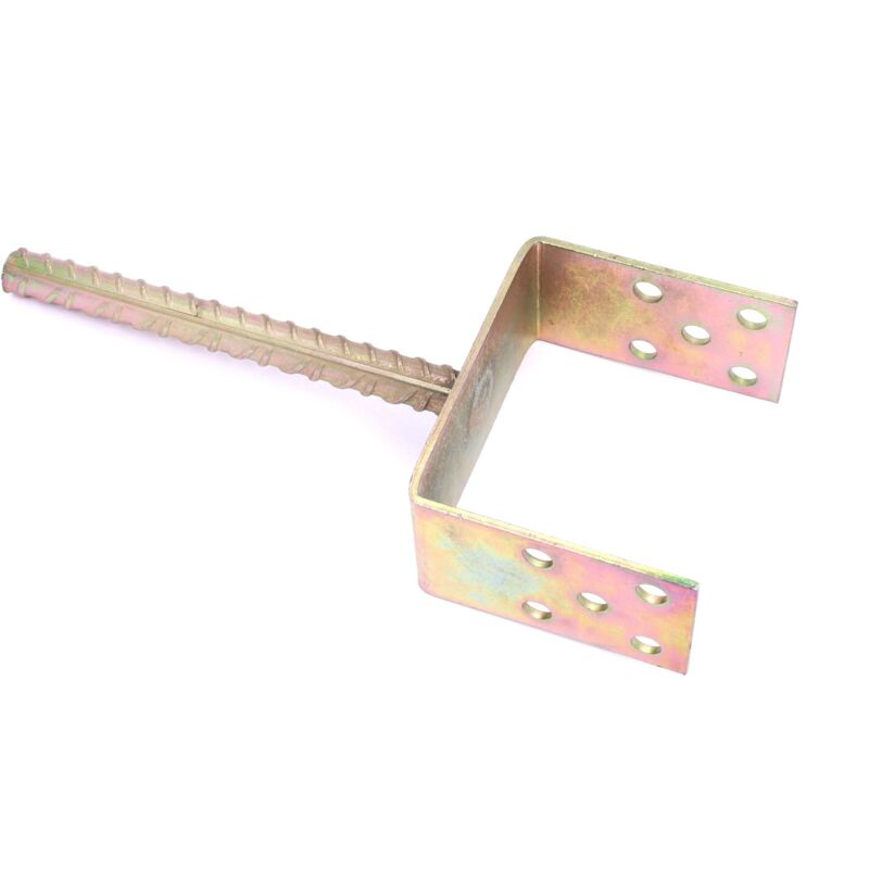 Support De Poteau En U – 4x4 (réel 3,5x3,5) – Pour Béton Humide – Z46 – WOWACE