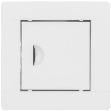 Trappe de visite Porte d'inspection en métal blanc 10x10 cm (1/4)