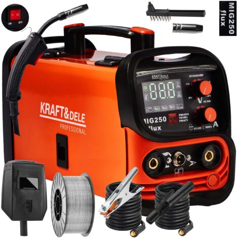 Jardibricodeco – Poste à souder MMA 250A – MIG, LIFT TIG, technologie d'onduleur – Réglage Synergy, courant 30-200A, tension 55V (1/5)