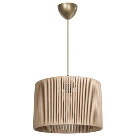 Suspension luminaire Plafonnier Ε27 naturel D30x75cm. 11 (1/5)