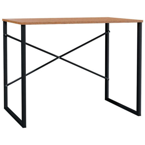 Bureau Zayn pakoworld couleur noir-noyer 90x60x70εcm (1/5)