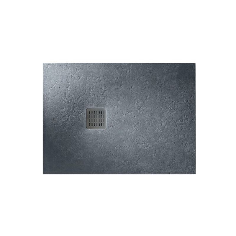 Receveur Terran Ultra-Plat à Poser Anti-dérapant 160X90X3.1cm Gris Ardoise - Roca