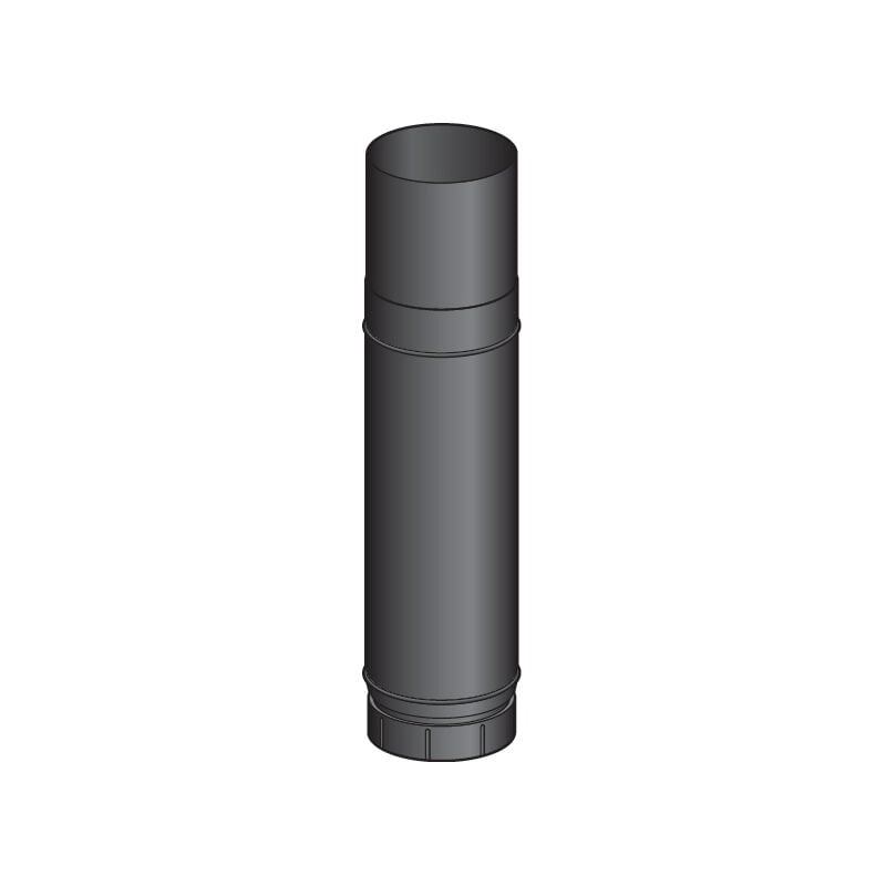 Element zoom reglable de 51 a 86cm emaille noir mat 150