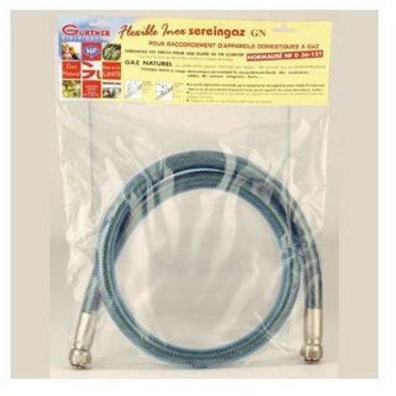 Chaudiere Gaz Flexible Gaz Inox Longue Durée 1,5m - Pour Cuisinière Et Plaque à Gaz - Réf. 21212 Plaque Induction Encastrable