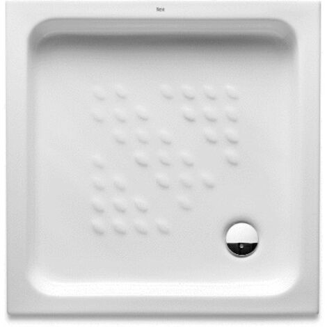 Roca – Receveur de douche à carreler 90x90cm – Céramique blanche antidérapante classe A – Évacuation 90mm – Installation indépendante - A3740HH000