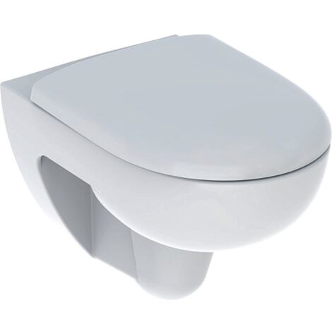Pack WC Suspendu Rénova sans Bride 54cm à fond Creux avec Abattant Blanc - Gébérit