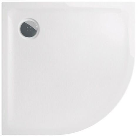 Geberit – Receveur de douche céramique d'angle 90 x 90 cm – Extra-plat à encastrer avec traitement antidérapant PN18 – 725800000AG3