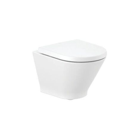 Cuvette suspendue compacte Rimless The Gap Round - Roca S.A. - Blanc (1/4)
