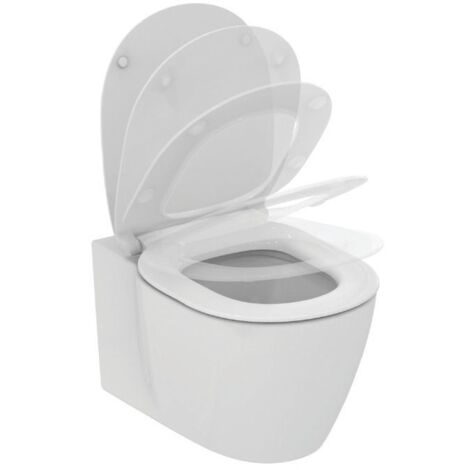 Pack cuvette + abattant WC suspendu Aquablade KHEOPS - Idéal Standard - 370x545mm - Blanc (1/2)