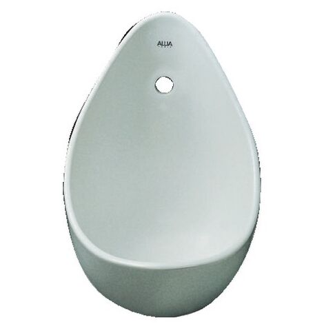 Geberit – Urinoir céramique AUBAGNE 2 – Fixation par crochets de lavabo – Bonde 1/4'' inox – Design ergonomique pour économie d'espace