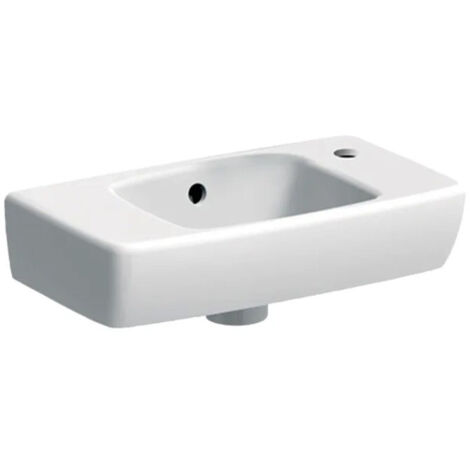 Lave-mains Renova Compact 45cm - Geberit - Avec trop-plein et trou de robinetterie à droite