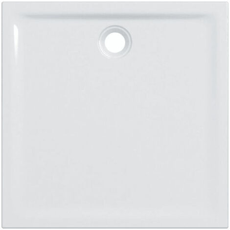 Geberit – Receveur de douche à encastrer 100x100 cm – Ultra plat 4.5 cm – Traitement antiglisse PN 18 – Compatible bonde 90 mm (1/4)
