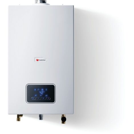 Saunier Duval – Chauffe-eau gaz instantané butane propane 580x350x181mm – Efficacité énergétique > 90% – Émissions NOx < 56 mg/kWh – Installation facile