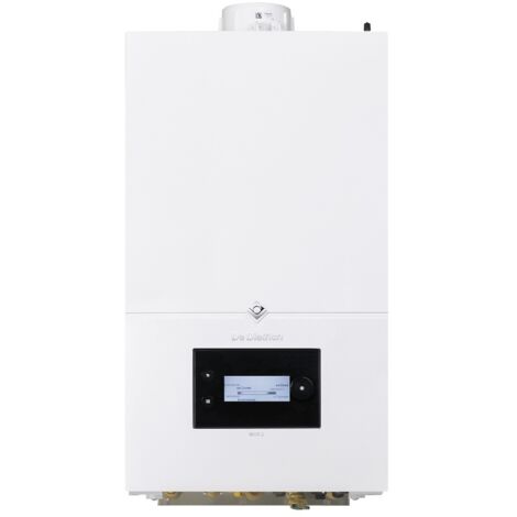 De Dietrich – Chaudière gaz à condensation 30kW – Micro-accumulée avec ECS – Installation murale – Corps en inox – Pour espaces confinés (1/2)