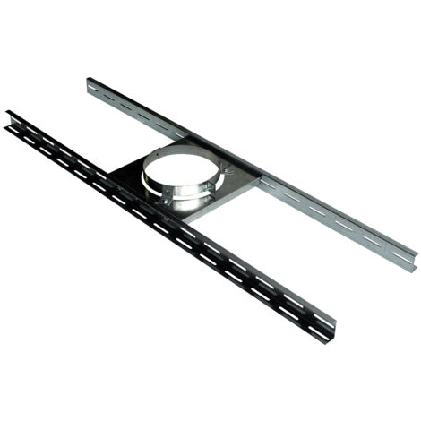 Poujoulat – Support therminox tz plancher 180 – Accessoire pour fumisterie – Acier inoxydable – Largeur 180mm – Poids 3450g
