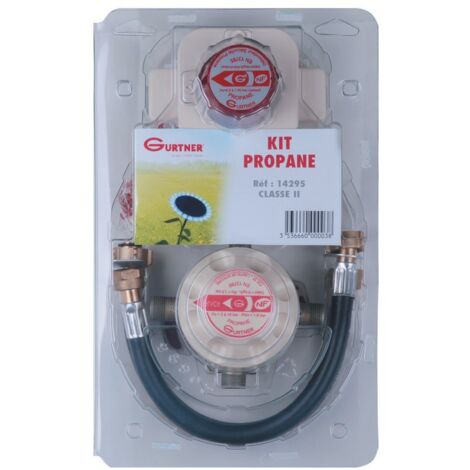 Gurtner – Kit propane 2 bouteilles – Détendeur inverseur limiteur 4kg/h 37mbars – Accessoires pour utilisation sécurisée et efficace