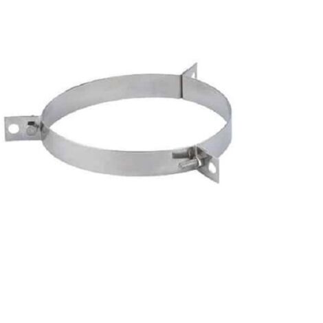 Poujoulat – Collier pour fumisterie therminox ti – Diamètre 150 mm – Résistant à la chaleur – Pour haubanage en milieu exigeant (1/4)