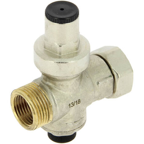 Réducteur de pression 3/4'' – Corps laiton nickelé – Pression amont 2 à 16 bars – Pression aval réglable 1 à 6 bars – Conforme ACS – Resideo
