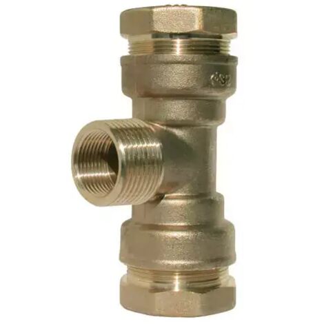 Té PE laiton eau serrage ext et M 32-26x34-32 (1/3)