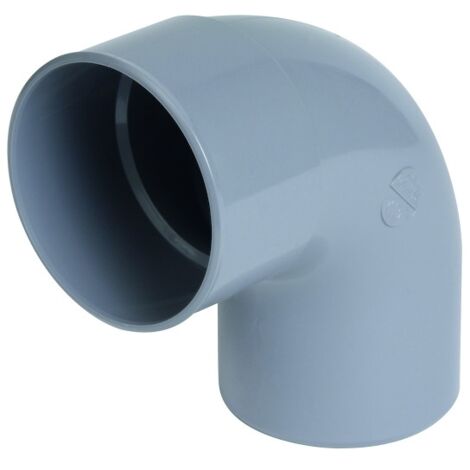 Nicoll – Coude mâle-femelle 87°30 – Raccord d'évacuation PVC 110mm – Pour évacuation eaux usées – Référence CV8