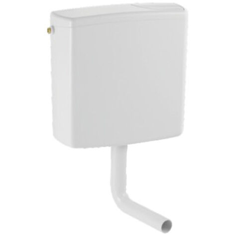 Geberit – Réservoir de chasse d'eau apparent – Rinçage interrompable – Isolation contre condensation – 6/9 litres – Dimensions 51x47.8x14.8 cm - AP140 (1/10)