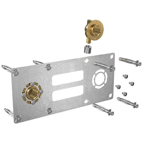 Watts – Raccord à sertir Femelle 15x21 Ø12 – Entraxe 150 mm – Acier et laiton – Fixation rapide pour robinetterie encastrée