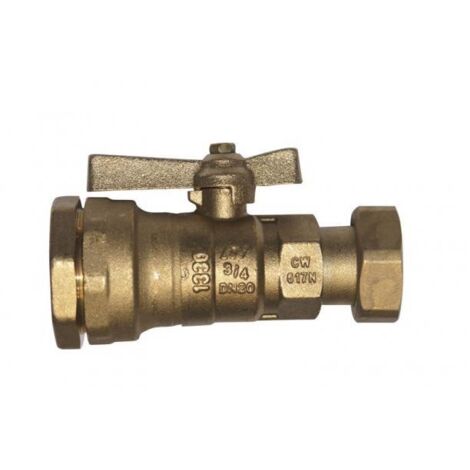 Robinet compteur droit 4MS à écrou tournant - 32-26x34 (1/2)