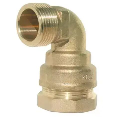 Coude PE serrage ext eau laiton M 32 26x34 (1/3)