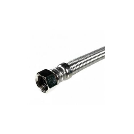 Flexible sanitaire 50cm MF 20x27 DN15 tresse/douille inox 1p