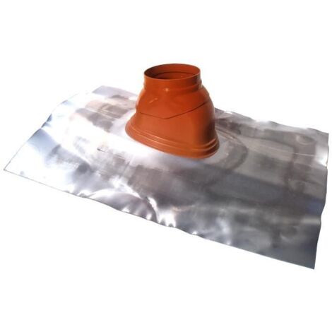 Ubbink – Bavette plomb naturel 700x600 – Angle d'inclinaison 25-45° – Pour travaux toiture et étanchéité – Protection intempéries