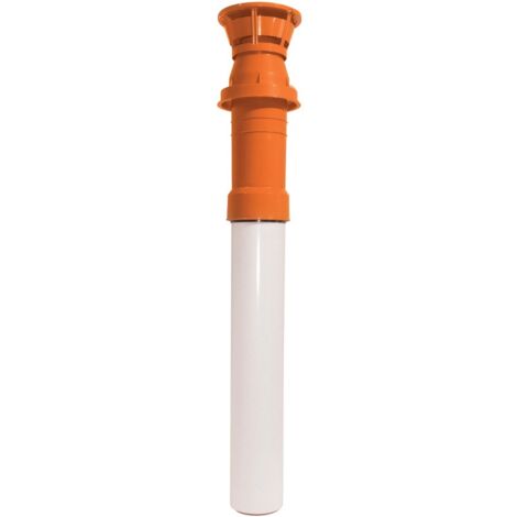Ubbink – Terminal vertical Rolux gaz concentrique 80/125 ocre – Aluminium/PVC – Conduit inox 80mm – Tuyau air acier 125mm – Installation pro recommandée