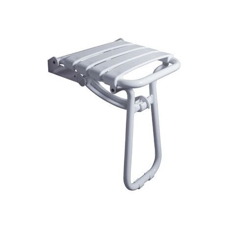 Pellet – Siège de douche repliable avec béquille automatique – Hauteur d'assise 500 mm – Charge jusqu'à 150 kg – Agrément TÜV/CE