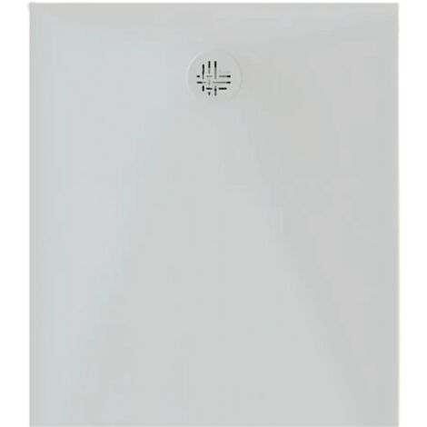 Kinedo – Receveur de douche à encastrer 120x90 cm – Biocryl et Biotec – Blanc mat – Antidérapant PN12 – Bonde horizontale 25 l/min