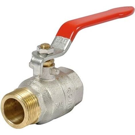Vanne à sphère PN16 Passage Intégral ACS Poignée rouge M/F 2"(50x60) SFERACO