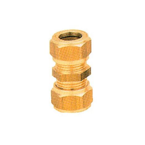 Raccord laiton bicone union égal ø12